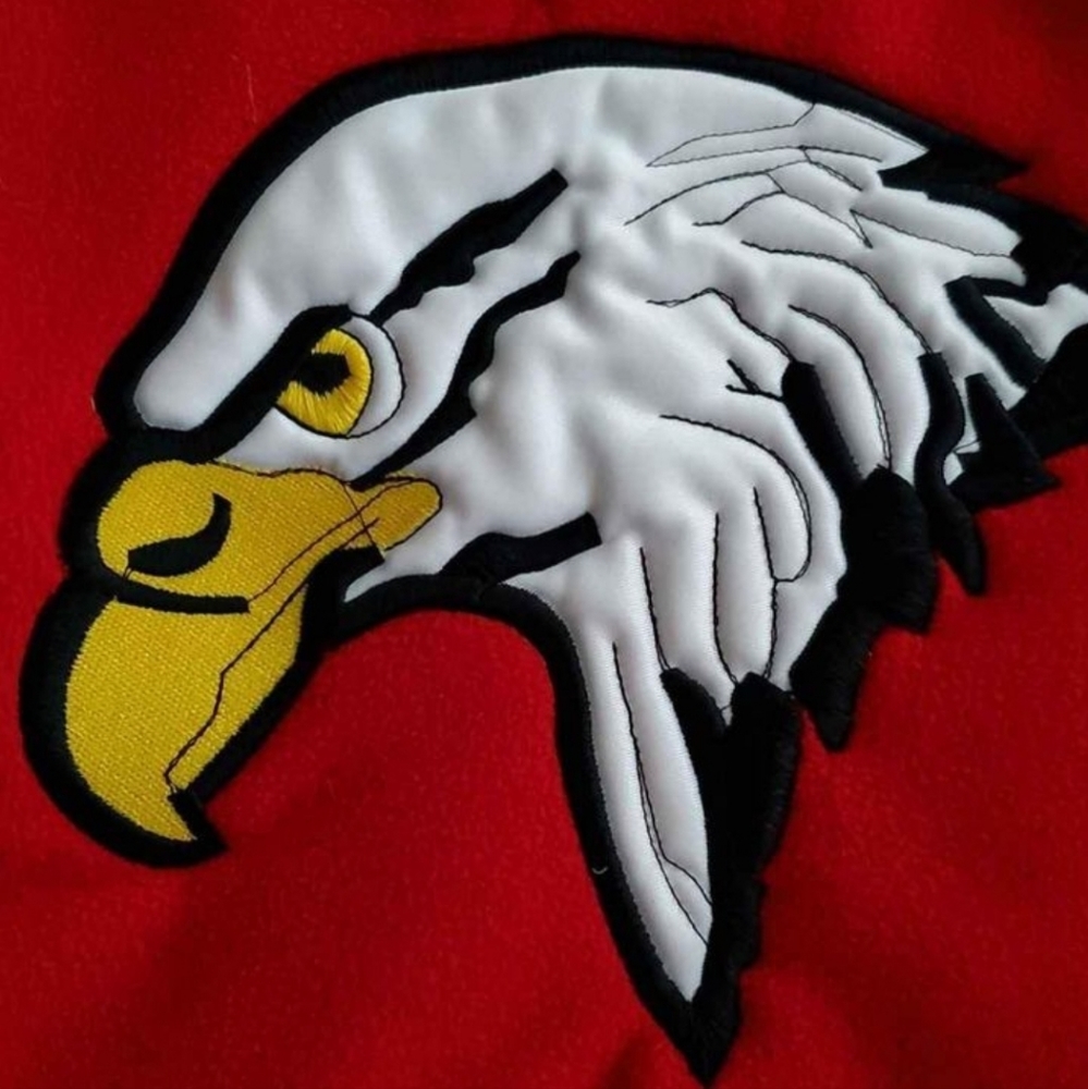 Eagles embroidered fleece, water-resistant stadium blanket new